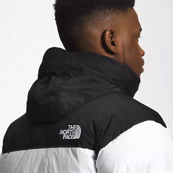 The North Face 1996 Retro Nuptse Puffer Jacket - Black and White - Picture 4 of 7